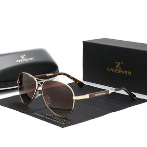 Para <span class=keywords><strong>KINGSEVEN</strong></span> 2021, gafas de sol polarizadas para hombre, marco de aleación de titanio, espejo piloto, gafas de policarbonato para hombres y mujeres, modelo 7730 - Product Image 1