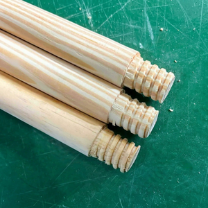 Pine Broom Handle Natural Wooden Broom Stick <b>Smooth</b> Sanded Replacement Handle for Brooms Mops <b>Brushes</b> OEM Wholesale - Product Image 1