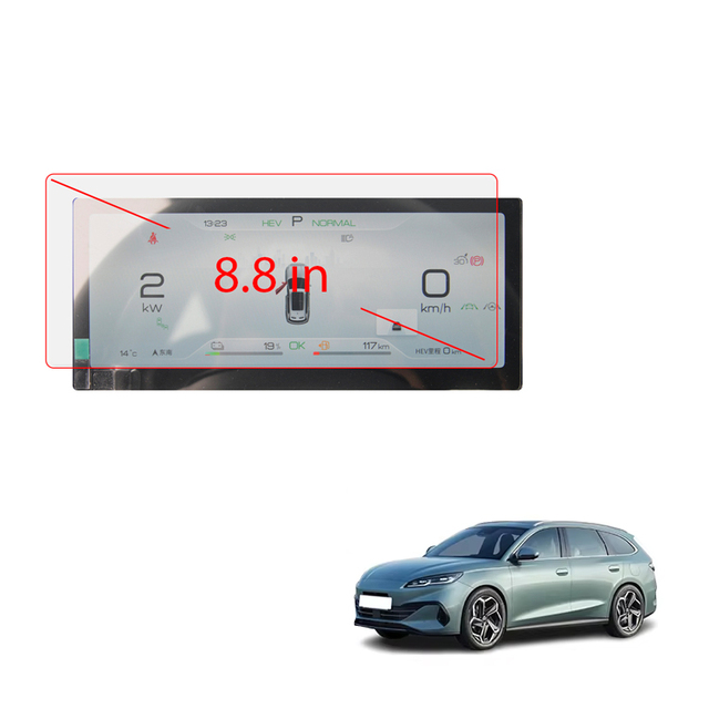 Dashboard Glass Protector 8.8 in for BYD Seal 6 Dmi Car Dashboard Durable Tempered Glass Screen Protector Interior Accessories