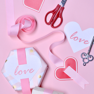 Cinta de grogrén cosida con sillín de 22MM personalizada rosa para caja de regalo DIY embalaje rollo de 100 yardas - Product Image 6