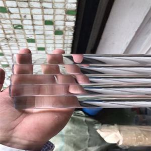 Varilla acrílica cuadrada de 1 1/2 pulgadas, de alta translucidez, de plástico de color, tipo pasador, semicircular, precio mayorista - Product Image 6