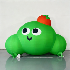 Logo gonflable, dessin animé, adorable poupée tomate assise, décoration gonflable pour terrasses extérieures, centres commerciaux, places et pelouses - Product Image 4