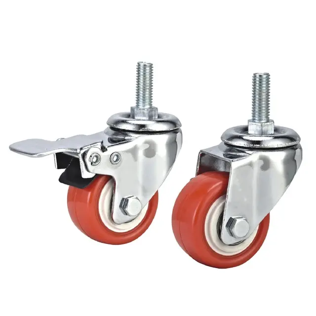 Hight Quality 4 Inch ESD Caster Wheels Handcart Caster With Brake Bushing Caster Series AL-404 For Industrial System