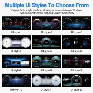 Navihua <b>Speedometer</b> Virtaul Linux System Digital Cluster <b>for</b> Benz C GLC W205 X253 2015 2019 LCD Instrument Dashboard Auto Meter - Product Image 3