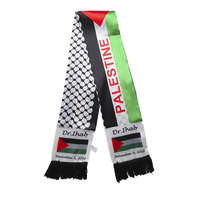 Écharpe de drapeau palestinien BOLISI 100% polyester, impression numérique double face, vente en gros, châle traditionnel