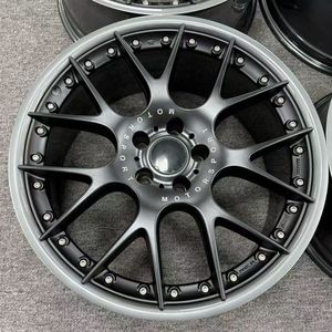 ล้อแม็กซ์อะลูมิเนียมฟอร์จสีดำสไตล์ BBS แบบกำหนดเองจากโรงงาน - 5X112 5X120 ขนาด 18-23 นิ้ว สำหรับ <span class=keywords><strong>Li</strong></span> Auto NIO Audi Mercedes-Benz - Product Image 4