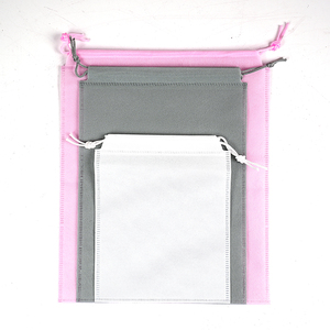 Sacs à cordon écologiques en tissu non tissé pour équipement sportif, pochettes de rangement durables pour balles, chaussures, équipement, sacs à cordon en tissu - Product Image 1