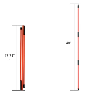 2 Pieces Custom Logo Folding Fiberglass Golf Alignment Sticks Golf Indicator Training Equipment Accessories Golf Training Aids - Product Image 3
