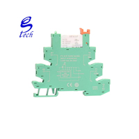 Módulo de Relé Delgado HF-41F, Relé de Potencia Integrado para Montaje en PCB, PLC, 6.2mm de Grosor, Riel DIN, 6 A, Contacto Nominal, Zócalo de Relé Delgado