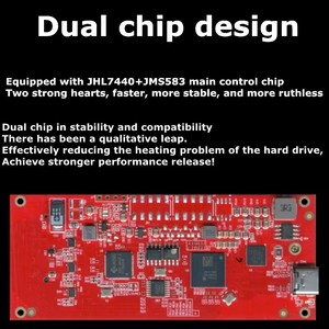 Mới 40gbps M1 máy tính bên ngoài NVMe M.2 Thunderbolt 3/usb4 Type-C jms583 + jhl7440 bên ngoài SSD ổ cứng - Product Image 5