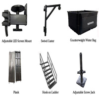 Support à manivelle modulaire léger pour éclairage de scène, hauteur réglable, barre transversale intérieure/extérieure, capacité de charge 80 kg