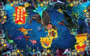 Nhà Máy Bán buôn USA phổ biến nhất 4 người chơi đen Panther Arcade trò chơi câu cá tủ - Product Image 3