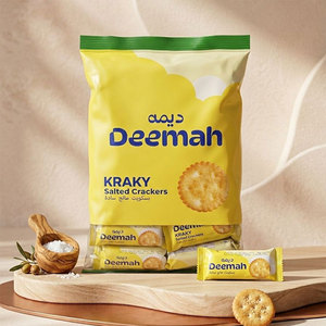 Biscuits et craquelins croustillants salés certifiés Halal avec garniture au chocolat et à la crème - Collations préférées des enfants - Product Image 1