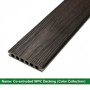 Terrasse en WPC Co-extrudé Contemporain - Surface à Grain de Bois Imperméable, Écologique, Ignifuge, à Emboîtement pour Extérieur - Product Image 1