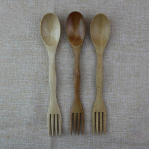 Cucchiaio/Forchetta Ecologica in Bambù per Bubble Tea, 100% Naturale, Doppia Punta, Vendita all'Ingrosso - Product Image 5