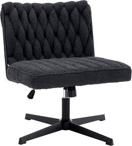 Ghế văn phòng ngồi chéo chân, ghế văn phòng hiện đại không tay vịn với chỗ ngồi rộng - Product Image 1