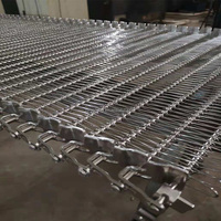 Banda Transportadora de Malla Espiral de Acero Inoxidable 304 de Grado Alimenticio, con Velocidad Ajustable, para Plantas de Manufactura