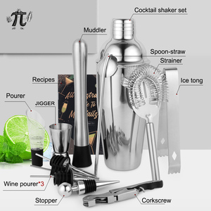 Nuevo Set de Coctelería de Acero Inoxidable, Coctelera Martini, Set de Herramientas de Bar, Mezclador de Cócteles, Set de Regalo, Accesorios de Bar para Preparar Cócteles - Product Image 3