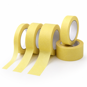 Cinta de <span class=keywords><strong>Papel</strong></span> <span class=keywords><strong>para</strong></span> Enmascarar en Varios Tamaños, Color Amarillo, <span class=keywords><strong>para</strong></span> Pintar Automóviles, Recortes, Trabajos de Carrocería, 10 mm, 38 mm - Product Image 1