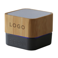 Haut-parleur Bluetooth sans fil mini portable en bois de bambou, étanche, compatible smartphone, pour la maison, les fêtes et la plage