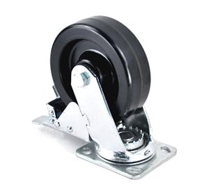 Quelle Fabrik produkte 6 X2 Schwenkbares Hochleistungs-Phenolaldehyd-Castet-Rad mit hoher Temperatur beständigkeit und Doppel bremse - Product Image 4