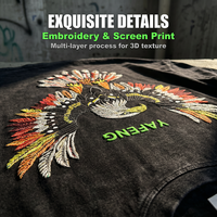 T-shirt ample personnalisé pour homme, 100% coton, coupe oversize, épaules tombantes, impression sérigraphique et logo brodé