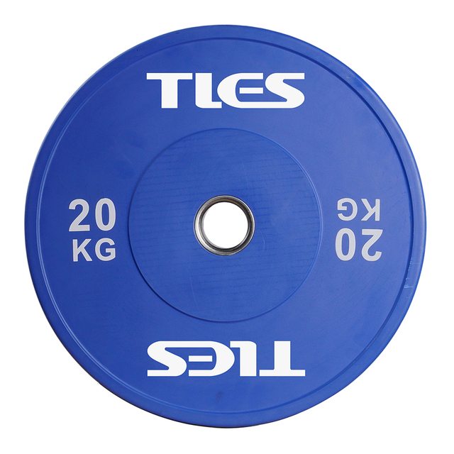 2-Inch High Bounce Colored Bumper Weight Plates for Weightlifting and Powerlifting