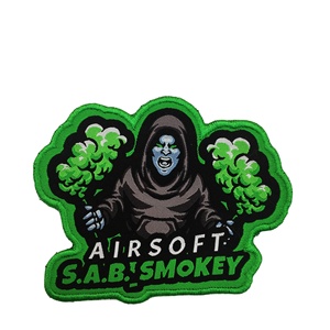 Wholesale <strong>Custom</strong> Embroidery Sew on logo <strong>Patch</strong> <strong>Embroidered</strong> <strong>Patches</strong> for Hat Clothing - Product Image 2