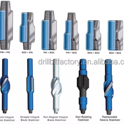 New Non Magnetic Integral Spiral Blade Alloy Steel Drilling Stabilizer High Strength Oilfield Centralizer for Deep Well Drilling