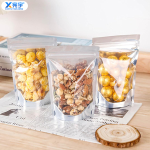 Bolsa de Mylar Transparente con Logotipo Personalizado, de Aluminio, con Cierre Hermético, a Prueba de Olores, <span class=keywords><strong>para</strong></span> Galletas, Bocadillos y Alimento <span class=keywords><strong>para</strong></span> Mascotas - Product Image 1