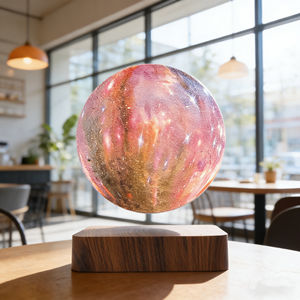 Lampe étoile à lévitation magnétique 3D imprimée, rotation à 360°, lumière flottante créative, blanc chaud, contrôle tactile, branchement secteur, pour la maison - Product Image 5