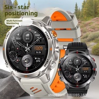 Montre connectée HT37 GPS avec positionnement par six satellites, résistance à l'eau 3ATM, écran IPS, montre de sport d'extérieur, boussole, surveillance de la fréquence cardiaque