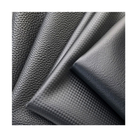 Cuir synthétique PVC noir tissé texturé 1,0 mm de qualité supérieure pour sièges de voiture, de moto, sacs à main et équipements sportifs – Vente directe fabricant