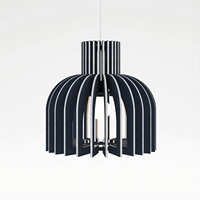 Lampe suspendue en tissu à design ajouré, économie d'énergie, blanc chaud 3000K, angle de faisceau de 360° pour la décoration de la maison