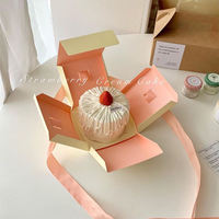 Boîte à gâteaux, donuts et desserts de qualité alimentaire, emballage en papier de haute qualité, boîte à gâteaux élégante, emballage personnalisé avec votre logo
