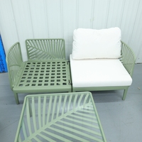 Ensembles de salon de luxe, ensemble de canapés, chaises en plastique pour hôtel, ensembles de tables, canapé moderne anti-UV pour piscine extérieure
