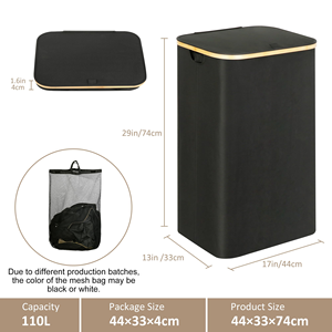 <b>Large</b> Capacity Waterproof Foldable Kitchen <b>Storage</b> <b>Basket</b> Oxford Standing Type Dirty Clothes Hamper Convenient Bottle Frame for - Product Image 3