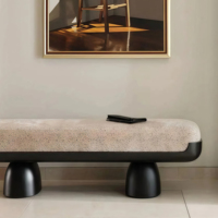 Tabouret de lit en velours de luxe banc meubles de salon canapé banc pouf luxe chambre meubles de maison