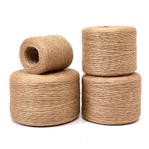 Tali Rami 100% Panjang 3 Untai Dikepang Diy Tali 1Mm-12Mm Jute Kualitas Tinggi Sisal Rope untuk Kemasan