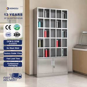 Armoire de rangement commerciale en acier pour boissons, organisateur de <span class=keywords><strong>bouteilles</strong></span> industriel, casier pour salle de sport, bureau, entrepôt - Product Image 1