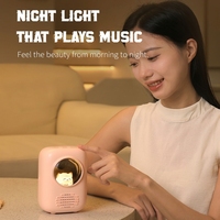 Nouvelle Lampe de Chevet Créative Mini Portable Rechargeable pour Bureau et Table, avec Haut-parleur Intégré