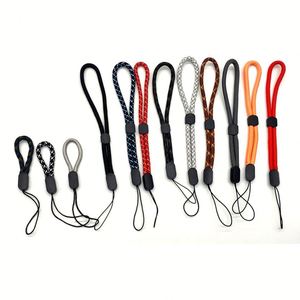 Custom Short Woven Wristband Soft Wrist Paracord Lanyards Jacquard Cord Water Bottle Mobile <b>Phone</b> USB Keychain Lanyard - Product Image 3