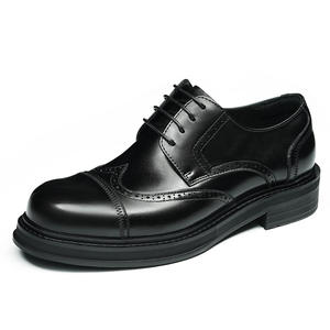 Luxurious Quality Italian-style Formal Wear Men's <b>Leather</b> <b>Shoes</b> <b>Slip</b>-<b>On</b> Oxford Handcrafted Embroidered Autumn Light Wedding - Product Image 1