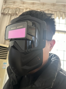 Máscara de soldadura de moda con oscurecimiento automático con energía solar Escudo <span class=keywords><strong>facial</strong></span> de soldadura de encendido/apagado automático para moler Material de PC - Product Image 6