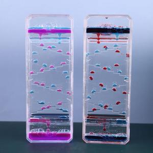 Nouveau liquide minuterie sensorielle Fidget jouets liquide mouvement barboteur ZIG ZAG minuterie d'huile gouttes d'huile <span class=keywords><strong>sablier</strong></span> - Product Image 4