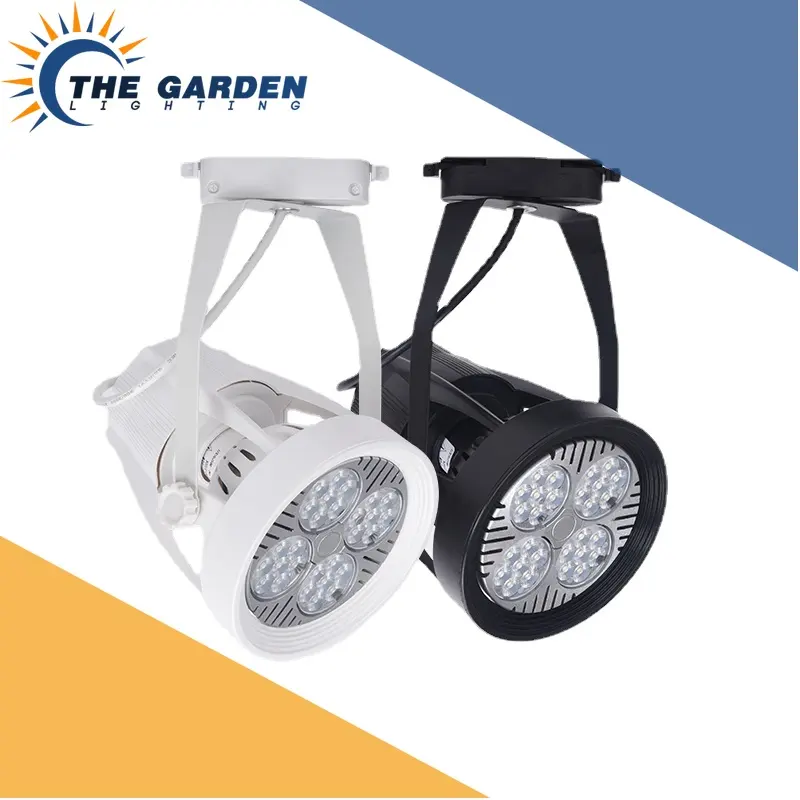 Đèn LED Đường Ray AC220V 35/45W Đèn Chiếu Sáng Quần Áo Par30 Đèn Chiếu Sáng Đường Ray Trượt Cửa Sổ Cửa Hàng Phông Nền Màu Trắng Ấm/Tự Nhiên/Lạnh