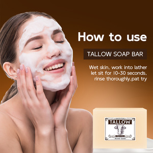 Bestselling Tallow Soap Facial Cleanser Moisturizing Nourishing Skin Cleansing Face Washing <b>Bathing</b> Handmade Soap - Product Image 6