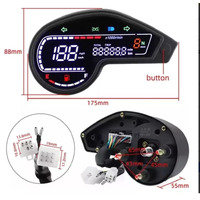 Compteur modifié pour moto, affichage LCD, odomètre, tachymètre pour NXR150 XR150