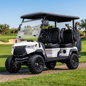 Voiturette de golf électrique 4 places au design élancé et tendance pour les parcs de villégiature et les terrains de golf hors route publics - Product Image 2