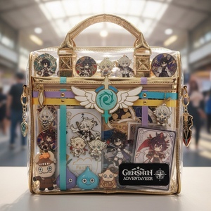 Bolso Bandolera <span class=keywords><strong>de</strong></span> PU Marrón Café Intenso Personalizado y Elegante con Panel Transparente para Exhibición <span class=keywords><strong>de</strong></span> Pins - Fabricante <span class=keywords><strong>de</strong></span> <span class=keywords><strong>Bolsos</strong></span> Ita - Product Image 6